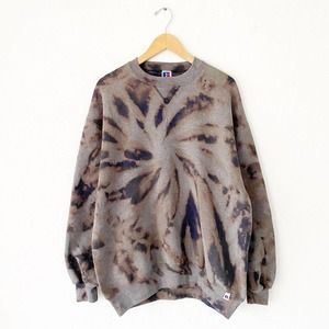 Vintage Tie Dye Crewneck Sweatshirt 9XH